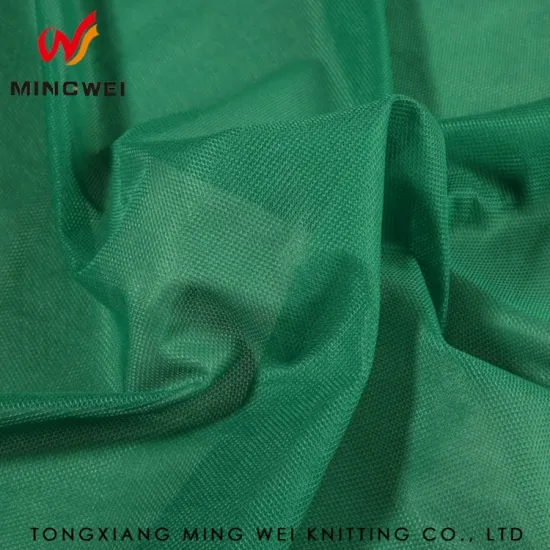 Soft textile material knit breathable tricot fabric for ice hockey