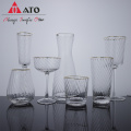 Kristallbecherglas Rotwein -Coupé -Brillen Set Set