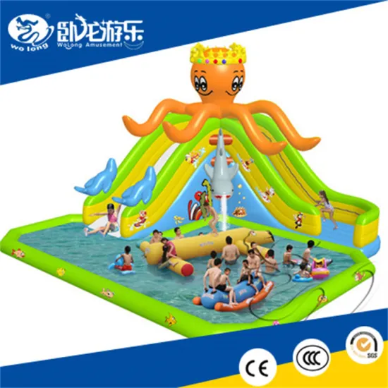 Commercial Adult Waterslide giant inflatable swimming pool water slide bounce houses for sale