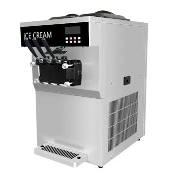 Portable Yogurt Frozen 3 Flavor Swirl Mixer Ice Cream Machine