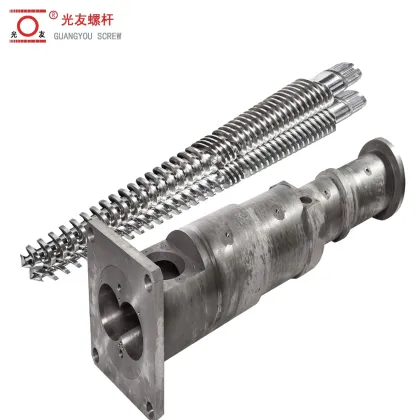 Kraussmaffei KMD Twin Conical Screw and Barrel for PVC Pipe Plastic Extruder