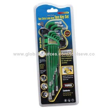 9-piece Extra Long Arm Torx Key Set