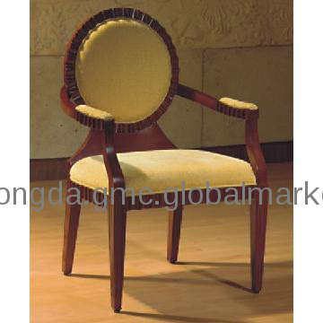 Tongda 5 star hotel furniture solid wood dining chairs