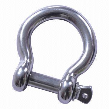 Stainless steel European type large bow shackle