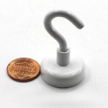 White color strong metal neodymium magnetic hook