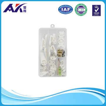 Creative Multi Function Invisible Hardwall Drywall Picture-Hanging Hooks Non-Trace Wall Picture Hook Frame Wedding Photos Mirror Wall Studs, White