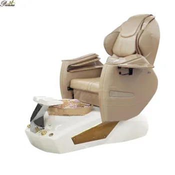 Queen Style Stylish Fiberglass Pedicure Spa Electric Full Body Zero Gravity Foot Massage Chair with Drain Pump