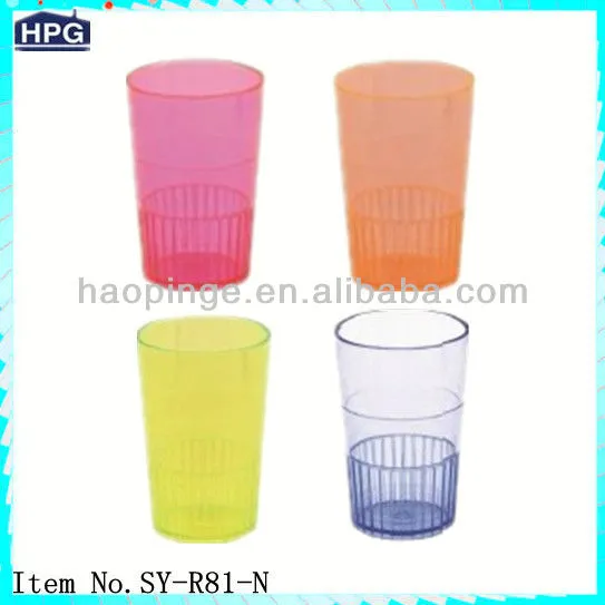 Transparent Color Plastic Cup