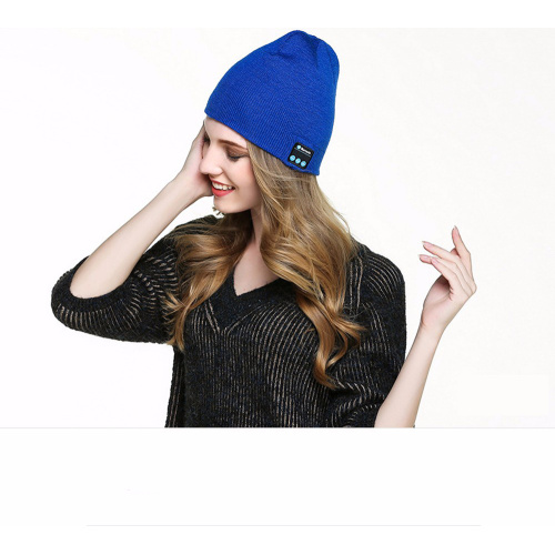 Earphone Nirkabel Hangat Musik Beanie Hat Headphone