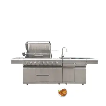 Luxury High Quality Bbq Grills Stainless Steel Modular Cheap Ready Made Kitchen Cabinets