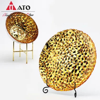 Plate Gold Glass Charge plate