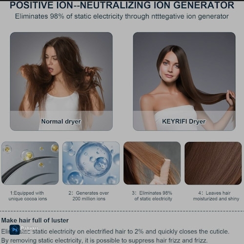 High Speed Ionic Low Noise Hair Dryer