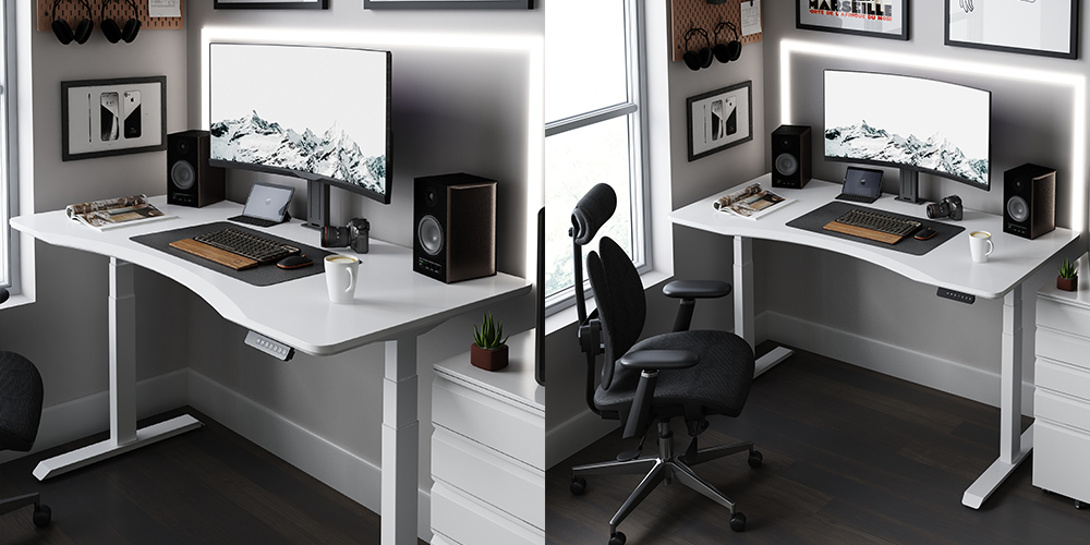 Curved sit StandDesk