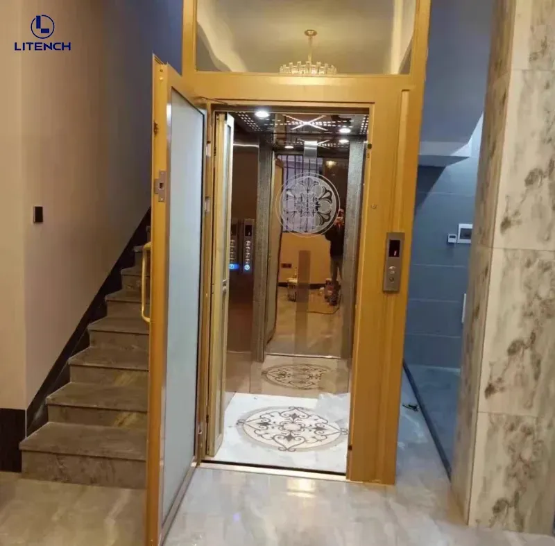 350-400kg Residential Elevator: Small Passenger Home Lift (No Machine Room)