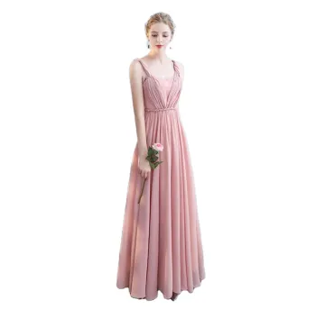 2021 High Quality Sleeveless Spaghetti Strap Chiffon Bridesmaid Dresses