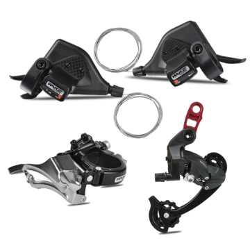 Wake Bicycle 24/27/30 Speed ​​MTB Derailleur Shifter Set