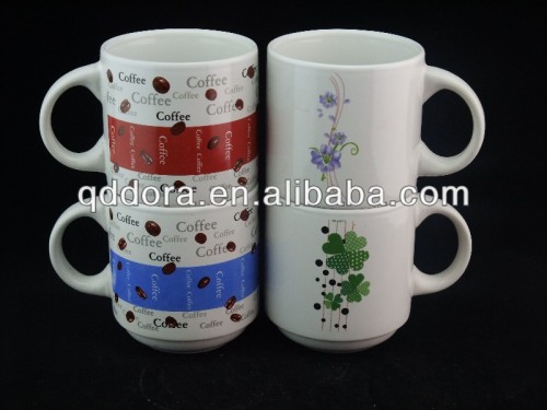 stackable ceramic coffee mug,mini ceramic coffee mugs,decal ceramic mugs