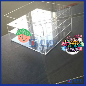2016 Popular Item!! Customized 9 /16 /25 /30 Roses Clear Acrylic Flower Box