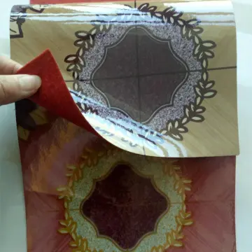 2018 Red non woven backing pvc floor