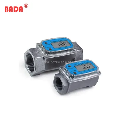 Electronic Digital Liquid Meter for Diesel, Gasoline, Methanol, Kerosene, and Water - Turbine Flow Meter