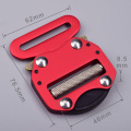 45mm High Strength 300KG Anodic Oxidation Adjustable Belt Buckle Cobra Buckle For Military