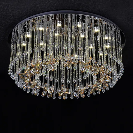 bedroom led ring chandelier glass art led light