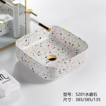 Wholesale Bathroom Terrazzo Over Counter Basin