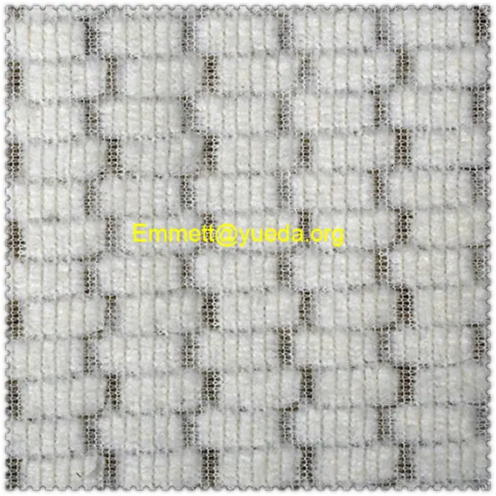 white and green brick wall design woolen knit fabric for fashion overcoat