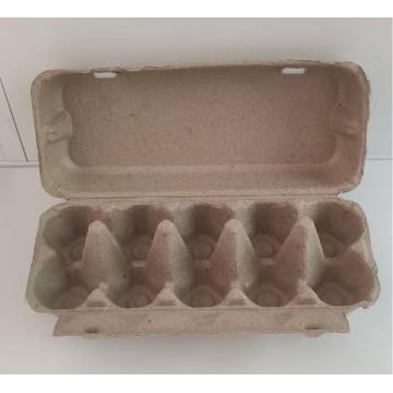 Yellow dry-pressed egg carton