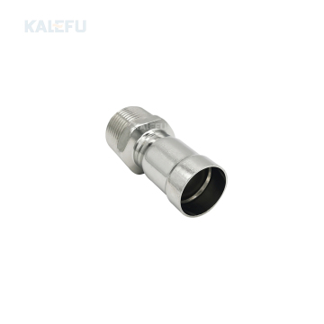 EN10311 Stainless Steel End Pressure Male Thread Connector for Equal Diameter Straight Pipes