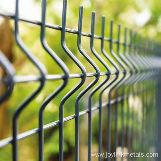 Pvc Coated Galvanized v Bend Curved 3d Fence