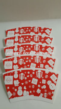 Foodgrade Pe Coated Paper Cup Fan of heat insulation for coffee
