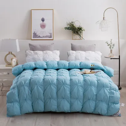 King Size Cotton Duvet Cover & Goose Down Comforter Set