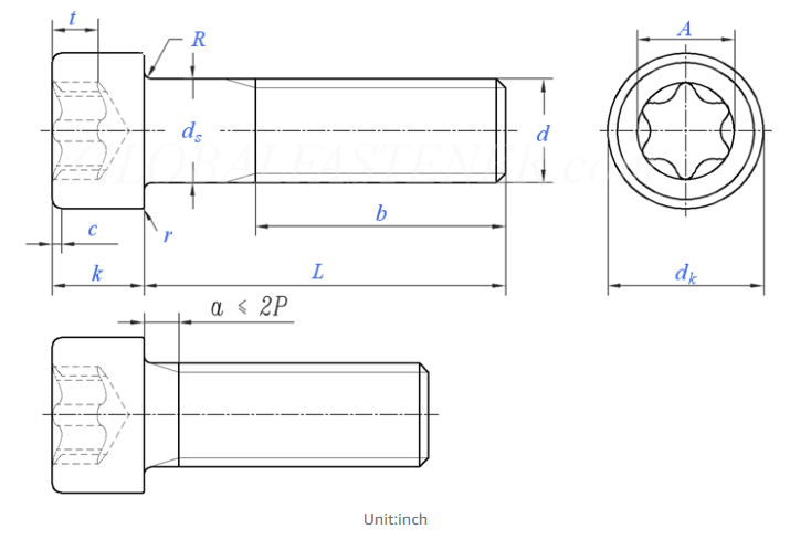 Torx Socket Head Cap Screws-Alloy Steel