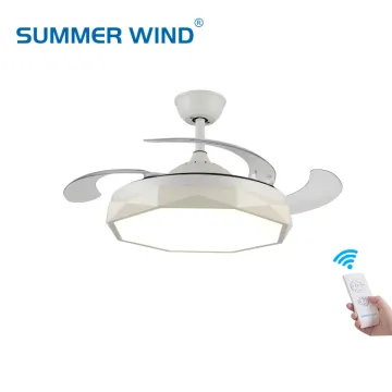 Energy saving dimmable indoor chandeliers ceiling fan
