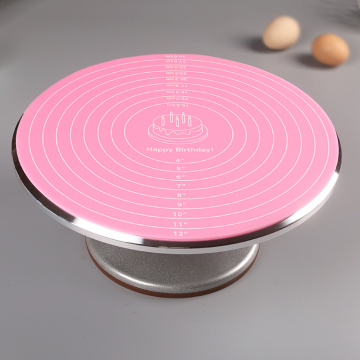 High-Speed Revolution Metal Cake Turntable Stand Set for Cake Decorating
