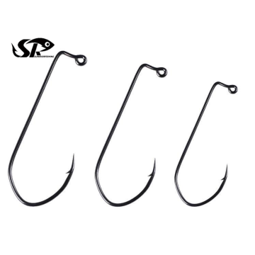 Rustproof 1X High Carbon SUPERIORFISHING Worm Jig Fishing Hooks T616