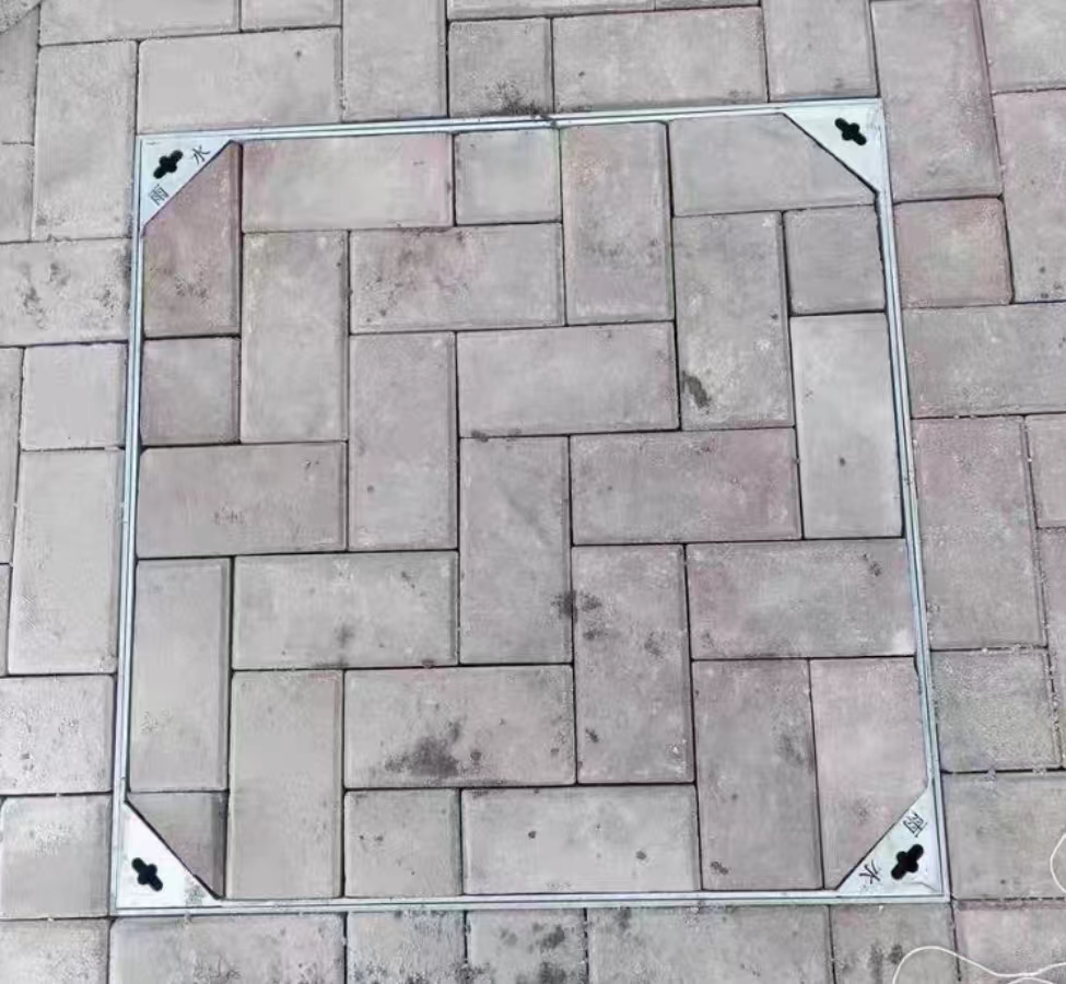 square stainless steel invisible manhole cover