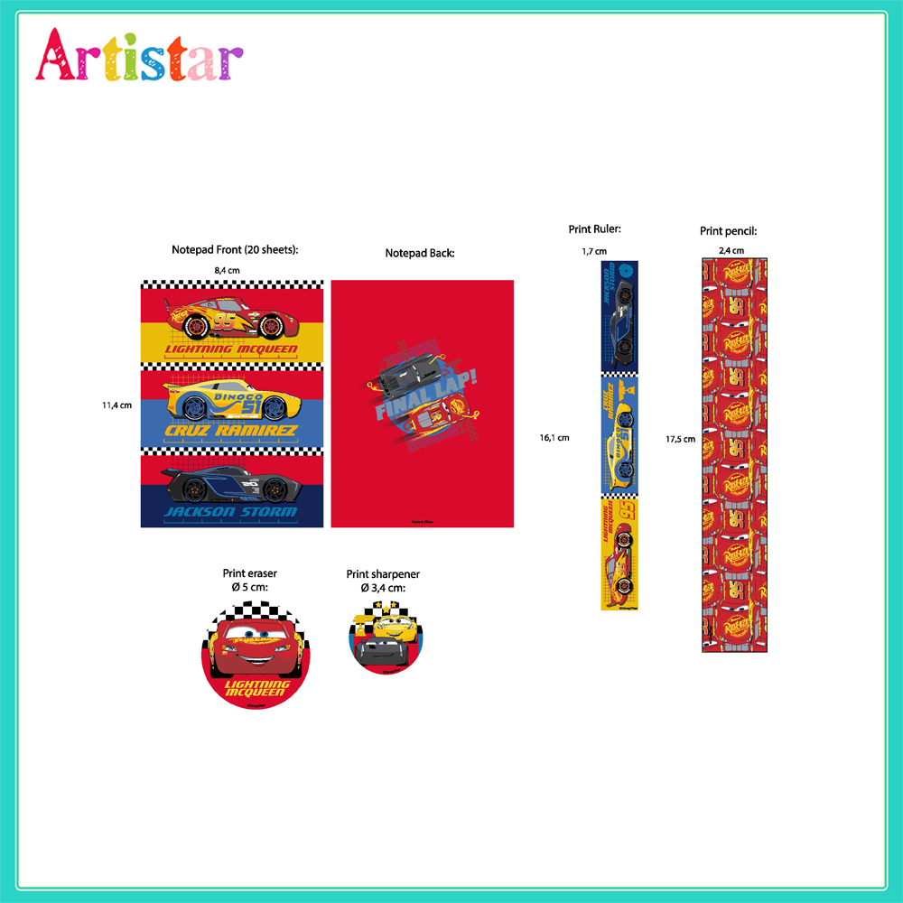 Disney Cars Stationery Set