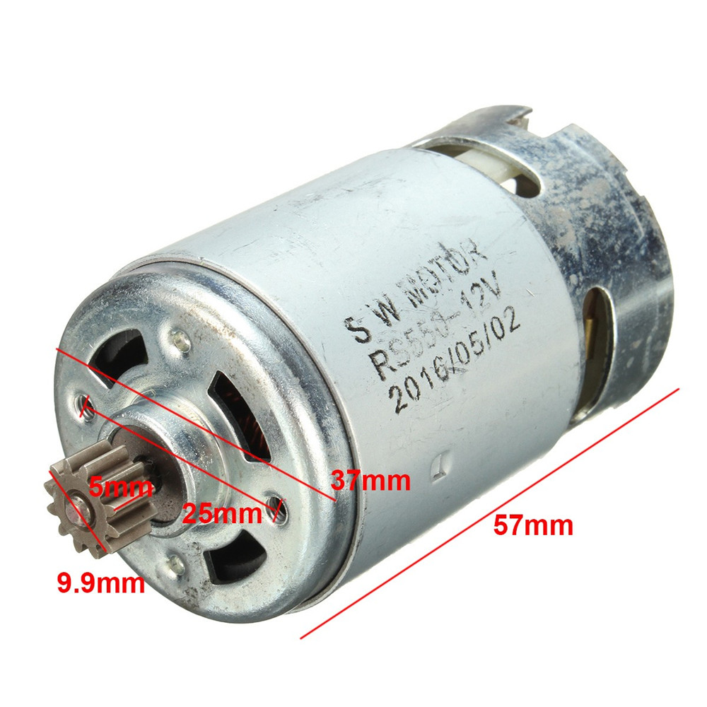 12/14.4/18V 12 Teeths Electric Gear DC Motor for Cordless Drill Screwdriver maintenance spare parts