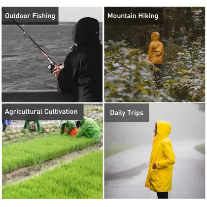 Raincoat Manufacturers: Offering PE Disposable Emergency Waterproof Transparent Outdoor Rain Ponchos