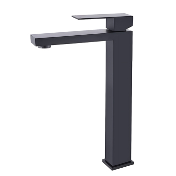 Kaiping Stainless Steel Black Square Matte Basin Kitchen Faucet