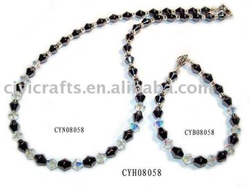 Hematite Set Jewelry(CYH08058H)=Hematite Necklace, Hematite bracelet;hematite ring;hematite earring;hematite pendant