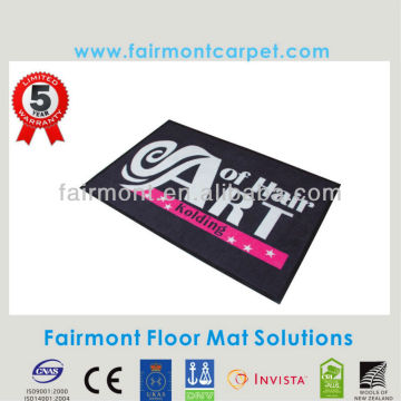 Customized Logo Mat 100, Nylon Surface with Rubber Backing