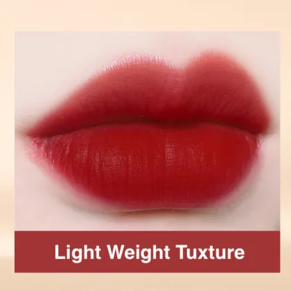 BAXI Lipstick Set: Velvet Gilt Red Shade, Lightweight Satin Finish