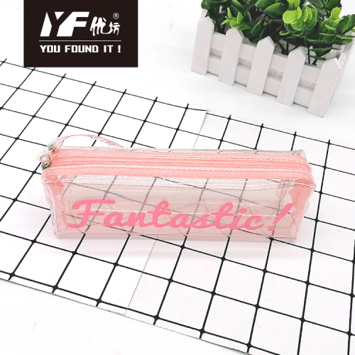 PVC Pencil Case Fantastic nice square shape custom plastic pencil case Factory