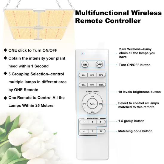 2.4G wireless LED grow light indoor 450W
