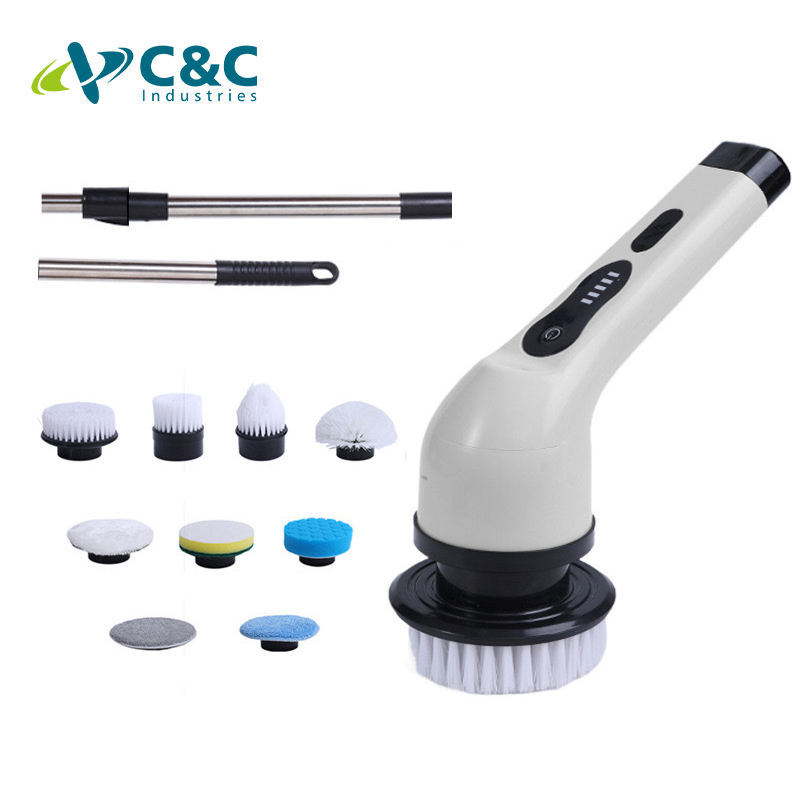 Adjustable Arm Cordless Spin Cleaning Brush