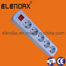 European Style 10/16A 5 Way Extension Socket E8005ES