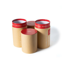 Caixas de cilindro de tubo de jar de papelão Kraft